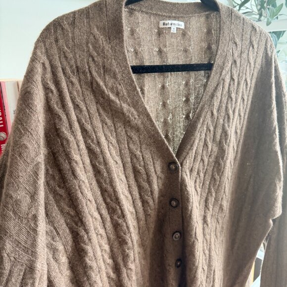 Reformation Giusta Oversized Cashmere Cardigan - Picture 2 of 4